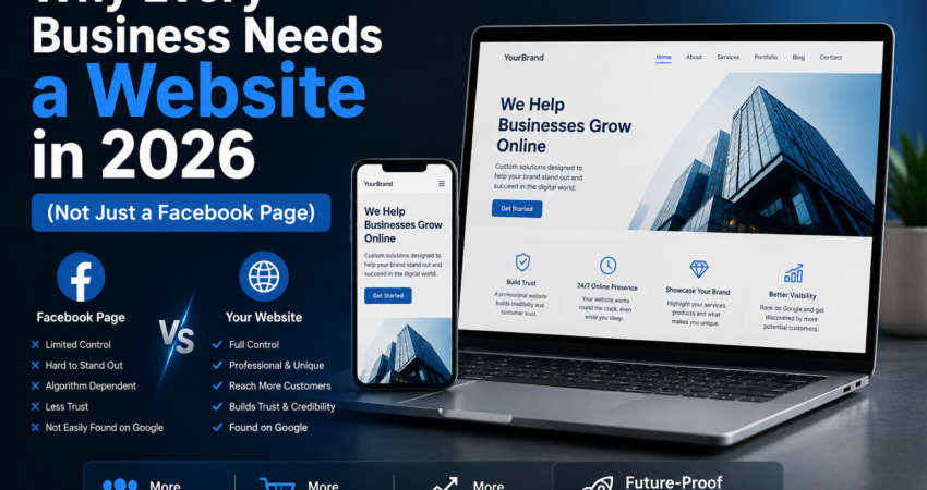 Why Every Business Needs a Website in 2026 (Not Just a Facebook Page)
