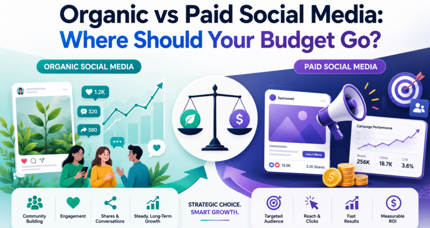 organic vs paid social media